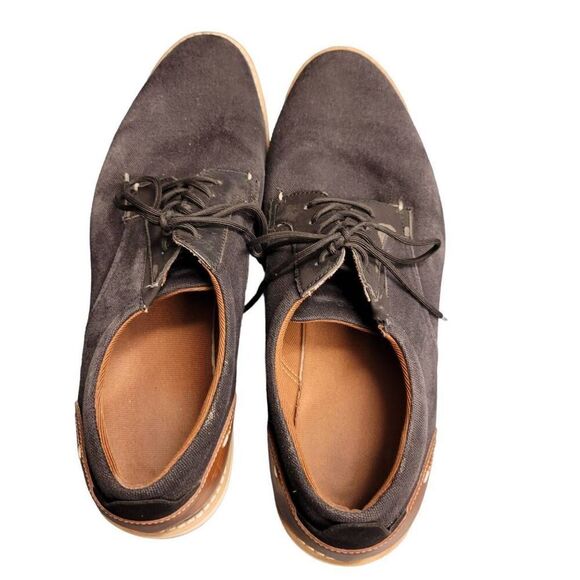 Aldo Black Canvas Loafers Casual Oxfords Boat Shoes - Picture 6 of 12